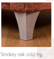 Smokey Oak Solid Leg